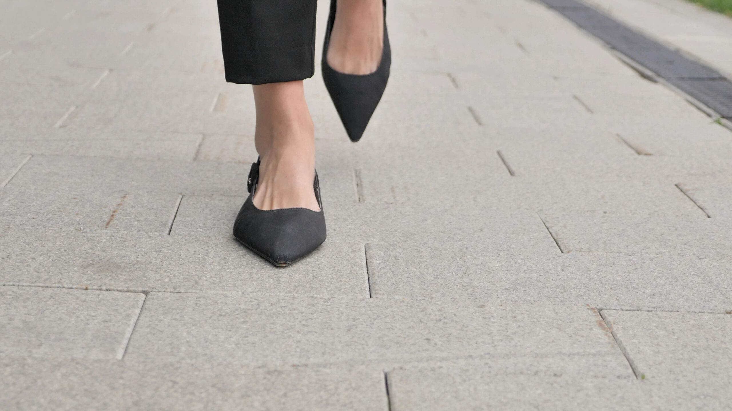 sore feet on work trip in the city